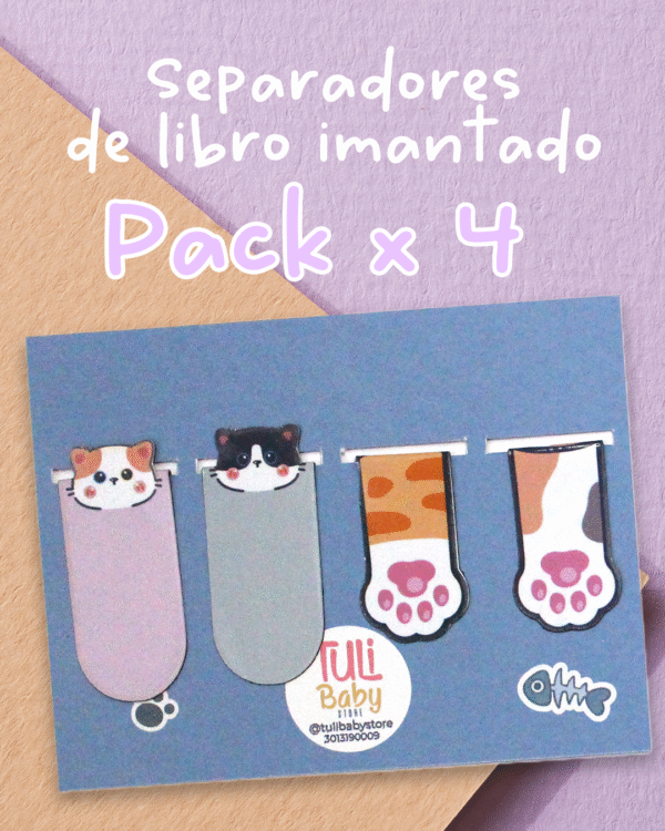Pack x4 separadores magnético miaw 2